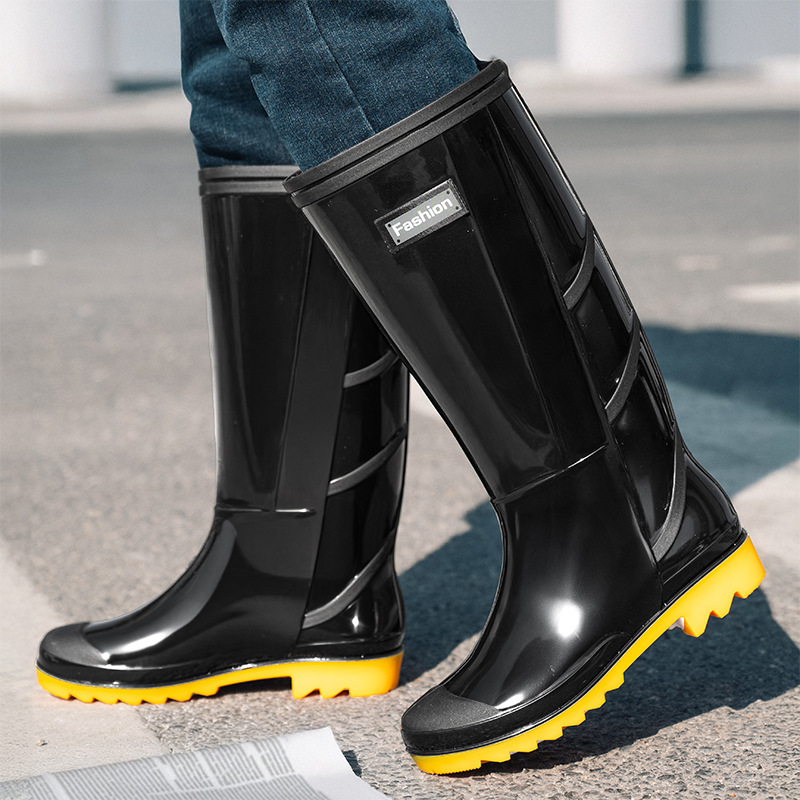 Fishing Boots - Мужские модные высокие резиновые сапоги: нескользящие,